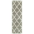 thumbnail image 3 of Oriental Weavers Henderson Shag Area Rug 092E9 Grey Angled Curves 6' 7" x 9' 6" Rectangle, 3 of 4