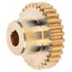 thumbnail image 5 of 30 Tooth 0.8 Mod Brass Spur Gear - 6mm DBore Industrial Robot Parts, 5 of 5