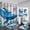 05, variant on Shark Shower Curtain for Bathroom Ocean Under The Sea Animals Decorations Sets with 12 Hooks Waterproof Polyester 72" x 72"