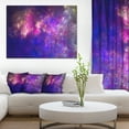 thumbnail image 1 of Clear Purple Starry Fractal Sky - Oversized Abstract Canvas Art Print, 1 of 3
