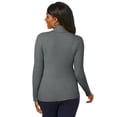 thumbnail image 2 of Jessica London Women's Plus Size Ribbed Cotton Turtleneck Sweater, 2 of 4