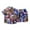 1-Blue1837, variant on WOYY Boys Summer Beach Outfits Tropical Print Short Sleeve Button-Down Shirt Shorts Set Fashion Kids Clothes, Sizes 2-3