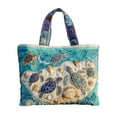 thumbnail image 6 of Father's Day Clearance! Vintage Quilted Canvas Turtle Reusable Tote Gift Bags, Travel Bag, Made of Natural Canvas with Handle, Cotton Shoulder Bag for Shopping Beach Work School, Dad Gift(Turtle B), 6 of 7