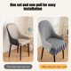 thumbnail image 4 of Funda elástica gruesa y cálida para silla | Protector elástico para asiento de comedor | Tejido de nailon y elastano lavable | Para decoración de cocinas, bodas y banquetes, 4 of 6