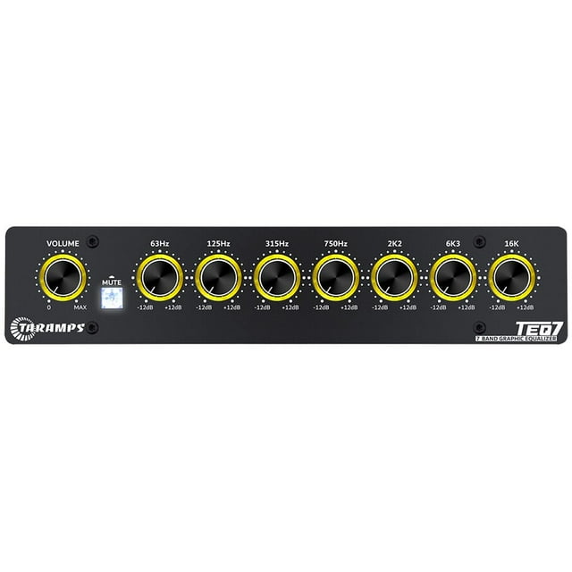 Ecualizador gráfico de audio para coche TEQ 7 estéreo de 7 bandas de Taramp