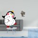 thumbnail image 2 of Reloj de pared,Reloj de pared silencioso y decorativo que no hace tictac,Figuras de búho,Figuras de búho,animales artificiales,artesanías,decoración del hogar,Figura en miniatura de búho, 2 of 8