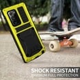 thumbnail image 7 of Dteck Full Protective Shockproof Case For Samsung Galaxy Note 20 Ultra (6.9 inches),Hybrid Rubber Metal Kickstand Tempered Glass Screen Protector Note 20 Ultra 5G Hard Cover,Yellow, 7 of 7
