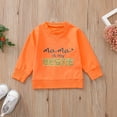 thumbnail image 5 of Gibobby Tirantes Para&nbsp;Camisa Sudadera de manga larga con estampado de y letras para niños y bebés recién nacidos(Anaranjado, 12-18 Meses), 5 of 5