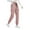 Pink, variant on Sngxgn Pants for Women Elastic Waist Straight Leg Pants Casual Loose Comfy Lounge Trousers with Pockets(Purple,L)