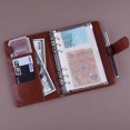 thumbnail image 3 of A6 PU Leather Notebook Binder Refillable 6 Ring Binder for A6 Filler Paper, Loose Leaf Personal Planner Binder Cover with Magnetic Buckle Closure, Bro, 3 of 4