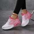 thumbnail image 6 of Chenyee Womens Casual Shoes Lightweight Slip On Sneakers Lace Up Knit Athletic Walking Shoes, 6 of 7