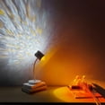 thumbnail image 1 of FSLiving LED Adjustable Mood Lamp 30W Dynamic Water Pattern Light USB Cable 3.28ft Sunset Circle Table Lamp Backlight Swing Arm Night Light for Take Photos Rustic Home Decor, White - 1 Pcs, 1 of 6