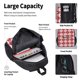 thumbnail image 4 of Easygdp Red Plaid Daisy Mochila para Niños y Niñas con Set de Caja de Almuerzo y Estuche para Lápices 3 en 1, Mochila Escolar Estampada para Adolescentes, 4 of 7