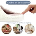 thumbnail image 4 of BERANMEY Cute Smile Face Slippers for Women Perfect Soft Plush Comfy Warm Slip-On Happy Face Slippers fo Women Indoor fluffy Smile House Slippers for Women and Men Non-slip Fuzzy Flat Slides, 4 of 9