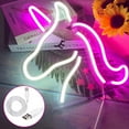 thumbnail image 2 of LINLIN Unicorn Neon Light, Bright LED Unicorn Neon Signs for Bedroom, USB Powered Unicorn Neon Lights with Switch, Colorful Unicorn Neon Light Sign for Girls Room, Lounge, Wedding, Party, Christmas, 2 of 6