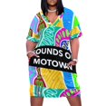thumbnail image 1 of Sonidos de Motown Vestido suelto con bolsillos Vestido de mujer Vestido Verano 2025 Mujeres Fiesta Vestidos elegantes de mujer Venta, 1 of 7