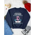 thumbnail image 4 of Tstars Womens Ugly Christmas Sweater Fa La La Flamingo Christmas Gift Funny Humor Holiday Shirts Xmas Party Christmas Gifts for Her Women Sweatshirt Ugly Xmas Sweater, 4 of 6