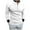 White, variant on Long Sleeve Shirts for Men Casual Half Zip Henley Shirt Muscle Slim Fit Pullover Blouse Solid Color Business Work Tops White L Today's Sales