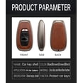 thumbnail image 3 of Metal Key Fob Cover Leather Car Key Case Fit for Subaru Accessories compatible with Subaru Ascent 2019-2021,BRZ 2022,Crosstrek 2018-2022,Forester 2019-2022,Impreza 2017-2021,Legacy 2018-2021,Outback, 3 of 9