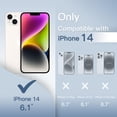 thumbnail image 2 of JETech Ultra Slim (0.35mm Thin) Case for iPhone 14 6.1-Inch, Camera Lens Cover Full Protection, Lightweight Matte Finish PP Hard Minimalist Case, Support Wireless Charging (Frosted Clear), 2 of 6