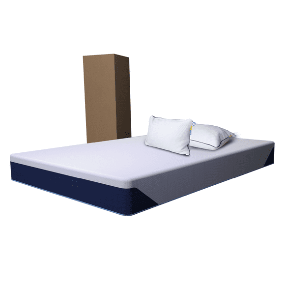 Colchón en Caja + Almohadas Nube Estándar DR JOOHN Matrimonial Zen Confort 20cm, Memory Gel Semi Firme para Todas las Edades.