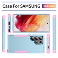 thumbnail image 4 of Allytech Rugged Case for Samsung Galaxy S24 Ultra, Military Grade Shockproof Bumper Hybrid PC Back Cover Anti-Scratch Lightweight Phone Case for Galaxy S24 Ultra - Green+Pink, 4 of 8