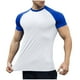 thumbnail image 2 of pstuiky camisetas para hombre, Blusas deportivas informales de verano para hombre, de manga corta, color liso, con cuello en V camisetas de hombre xxl, 2 of 5