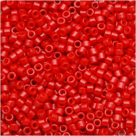 Miyuki Delica Seed Beads 11/0 "Opaque Red" Db791 7.2Gr