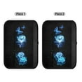 thumbnail image 2 of Yuyamidu Blue Rose Seat Belt Covers for Car Auto Sedan Blue Butterfly Car Seatbelt Cushion Pad 2 PCS Short Plush Car Seat Strap Pads Winter Warm Car Accessories, 2 of 7