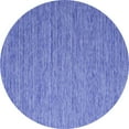thumbnail image 1 of Ahgly Company Indoor Round Abstract Blue Contemporary Area Rugs, 3' Round, 1 of 4