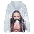 thumbnail image 3 of Demon Slayer Novelty Hooded for Men Women Boys Girls Pullover Anime Character Sweatshirt, 3 of 6
