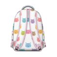 thumbnail image 3 of Artistic Cat Print Student School Backpack with Minimalist Cat Design and Geometric Cat Pattern Abstract Design Book Bag, 3 of 6