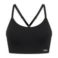 thumbnail image 2 of Ryka Women's Katharina Seamless Yoga Racerback Sports Bra with Removable Pads, 3 Pack, Blk/Blk/Blk, Large, 2 of 3
