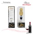 thumbnail image 6 of Cheers Metal Wine Stoppers 5 Inch, Cute Kitchen Decor Champagne Bottle Stopper, Wine Preserver Topper Engagement Gifts, Wine Lovers, Decorative Home Decor & Kitchen Accessories - Gold Pineapple, 6 of 7