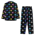 thumbnail image 5 of SCRAWLGOD Dog Paw Pjs Women Long Sleeve Button Up Pajamas for Women Two Piece Lounge V Neck Loungewear Sets Women Fall Size 3XL Breathable Woman Sleepwear, 5 of 7