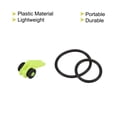 thumbnail image 4 of Uxcell 0.63 x 0.37 x 0.35 inch Plastic Fishing Hook Keeper Holder with 2 Size Rubber Rings Yellow 10 Pack, 4 of 5