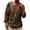 Brown, variant on Mens Long Sleeve T Shirts Summer Fashion Casual Fasten 3D Digital Printing T Shirt Long Sleeve Top