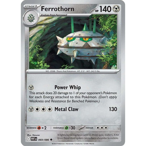 Pokemon White Flare Uncommon Ferrothorn #69