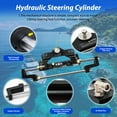 thumbnail image 3 of 200HP Outboard Hydraulic Steering Kit, Hydraulic Steering for Boats, Boat Steering System with Hydraulic Cylinder, Helm Pump and Tubing, 3 of 7