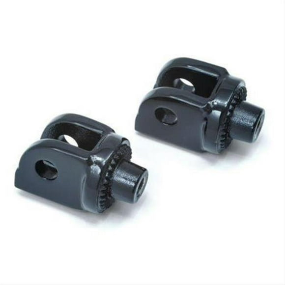 Kuryakyn 8869 Brillant Noir Cannelé Adaptateur de Cheville Conique pour Honda & Yamaha
