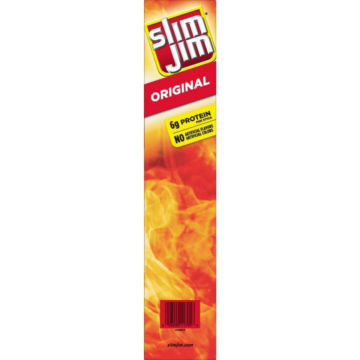 Slim Jim Original Giant Smoked Snack Stick Keto Friendly Smoked Meat Stick, 0.97 Oz, 24 Ct