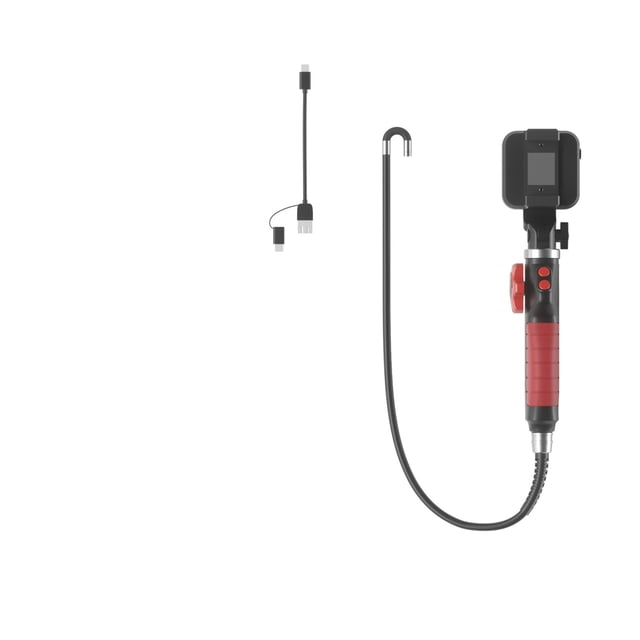 Caméra de Microscope d'Inspection Industrielle pour Endoscope, Rotation à 180 Degrés, Articulée à 2 Voies, 2MP 1080P Wifi/3en1 USB, Facile à Manœuvrer