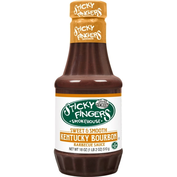 Sticky Fingers Smokehouse Sweet & Smooth Kentucky Bourbon BBQ Sauce 18 oz.