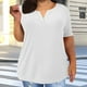 thumbnail image 2 of Tops para mujer,Camiseta de gran tamaño, top informal de color liso para mujer, manga corta de poliéster, ideal para uso diario y en casa, sopatenor, 2 of 9