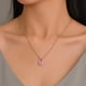 thumbnail image 3 of Japón y Corea del Sur Collar de mariposa dulce Color acrílico Belleza dulce Cadena de clavícula versátil para mujer Personalidad Red Collar de moda rojo rosa JFHHH pequeña, 3 of 5