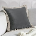 thumbnail image 2 of DriftAway  Boho Throw Pillow Covers Modern Farmhouse Decorative Home Cushion Dark Gray, 2 of 7