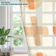 thumbnail image 4 of Yayeee Window Curtains Light Filtering 63"x42" Grommet Panel Pair Home Living Room Decor, Beige Geometric Pattern, 4 of 7