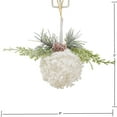 thumbnail image 3 of Holiday Time White Snowball with Pine Ornament, 3 of 3