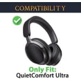thumbnail image 2 of SOULWIT Full Cooling Gel Replacement Ear Pads for Bose QuietComfort Ultra(QC Ultra) Wireless Headphones, Earpads Cushions with Breathable Ice Silk Fabric, Noise Cancelling Foam - Black, 2 of 6