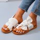 thumbnail image 5 of Amzcrzy Zapatos de mujer,Zapatos de mujer,Zapatillas de mujer, Pantuflas planas informales de verano para mujer, cómodas y antideslizantes con lazo. Sandalias Mujer Zapatillas De Casa, 5 of 7